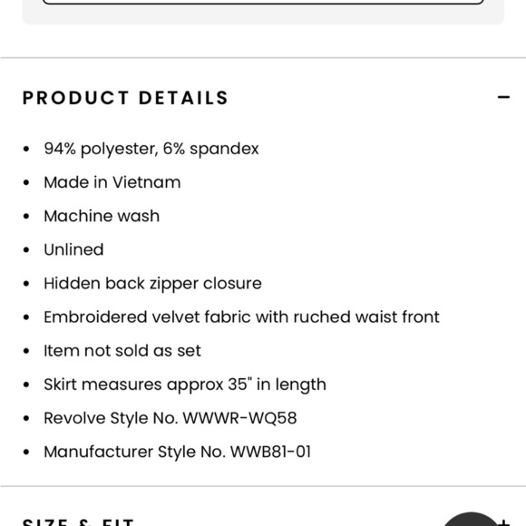 WeWoreWhat Embroider Velvet Peplum Corset Ruched Skirt Set NWT 0 XS - Picture 6 of 11